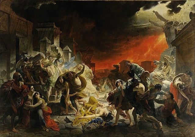 Vesúvio arrasa com Pompeia e Herculano